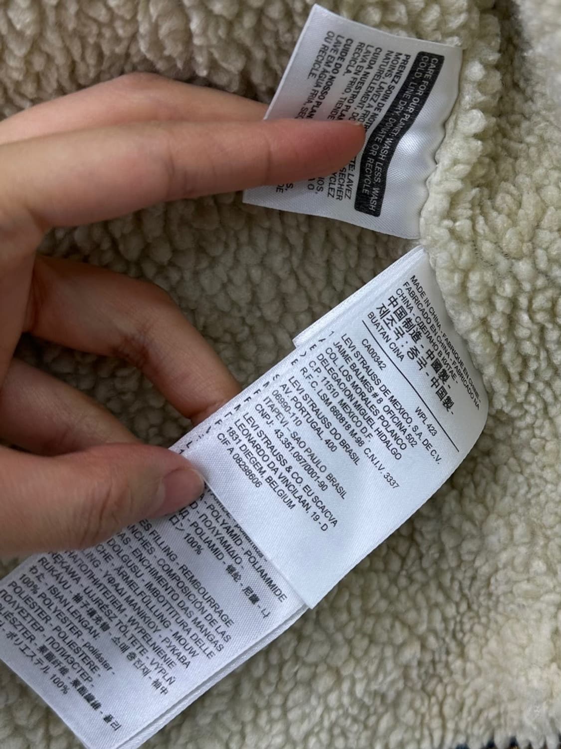 리바이스 쉐르파 데님자켓 청자켓 (S) 상품이미지9