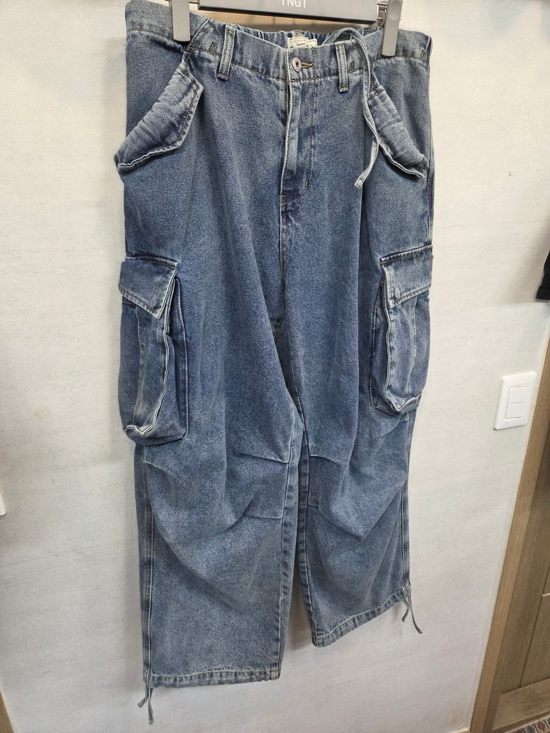 빅유니온 파라슈트 카고 와이드 데님팬츠 L 대략 32~ 상품이미지6
