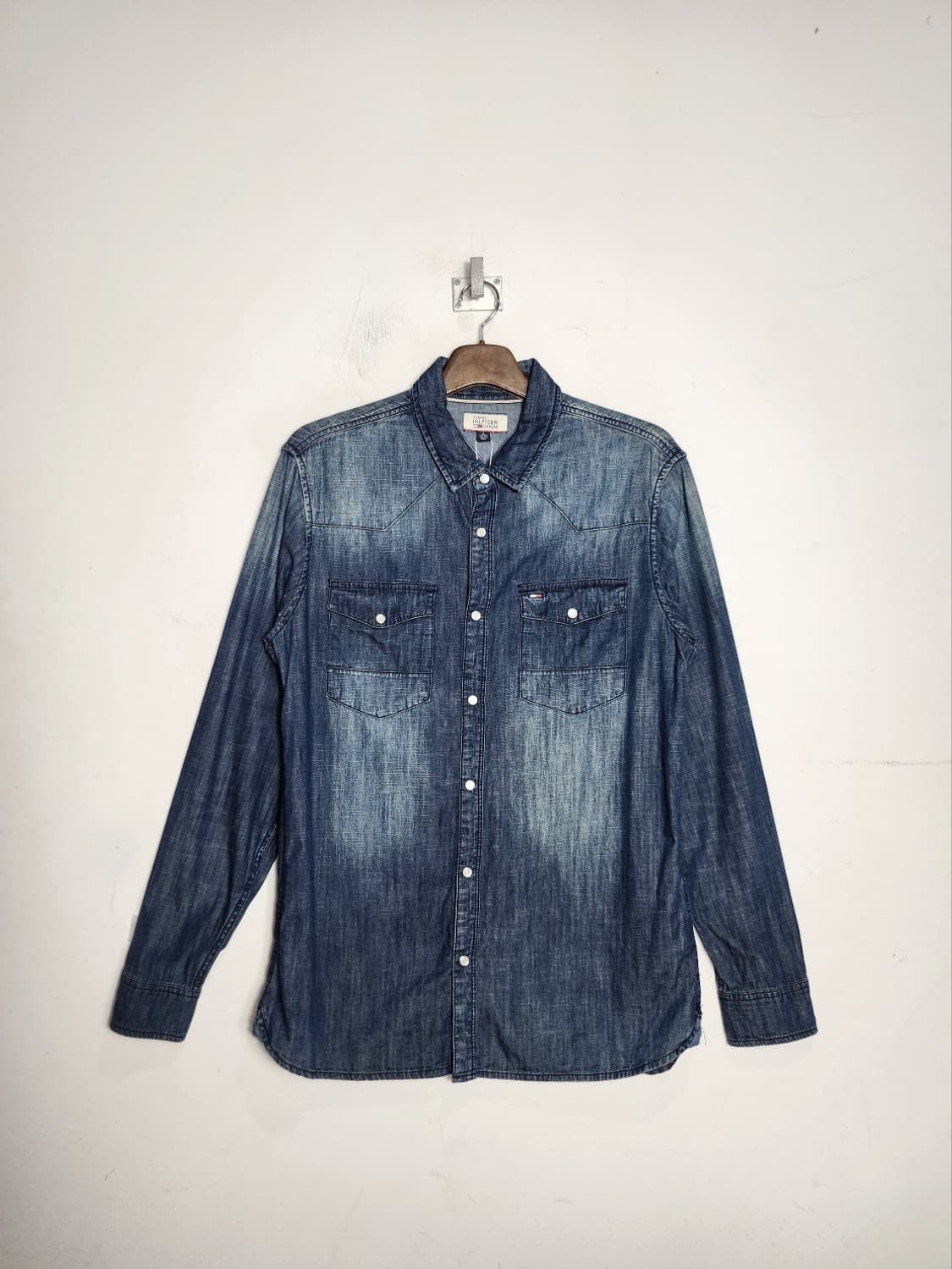XL 타미힐피거 데님 웨스턴 셔츠 상품이미지1
