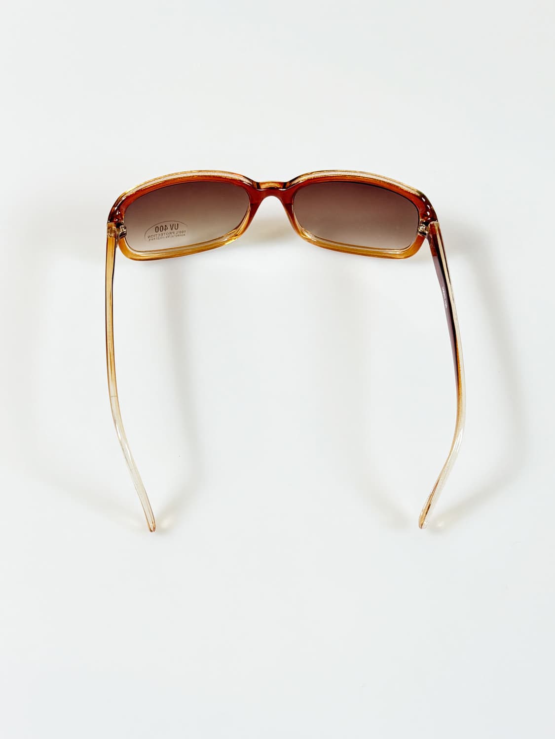 90s YUPPY 브라운 볼드 스퀘어 빈티지 선글라스 상품이미지5