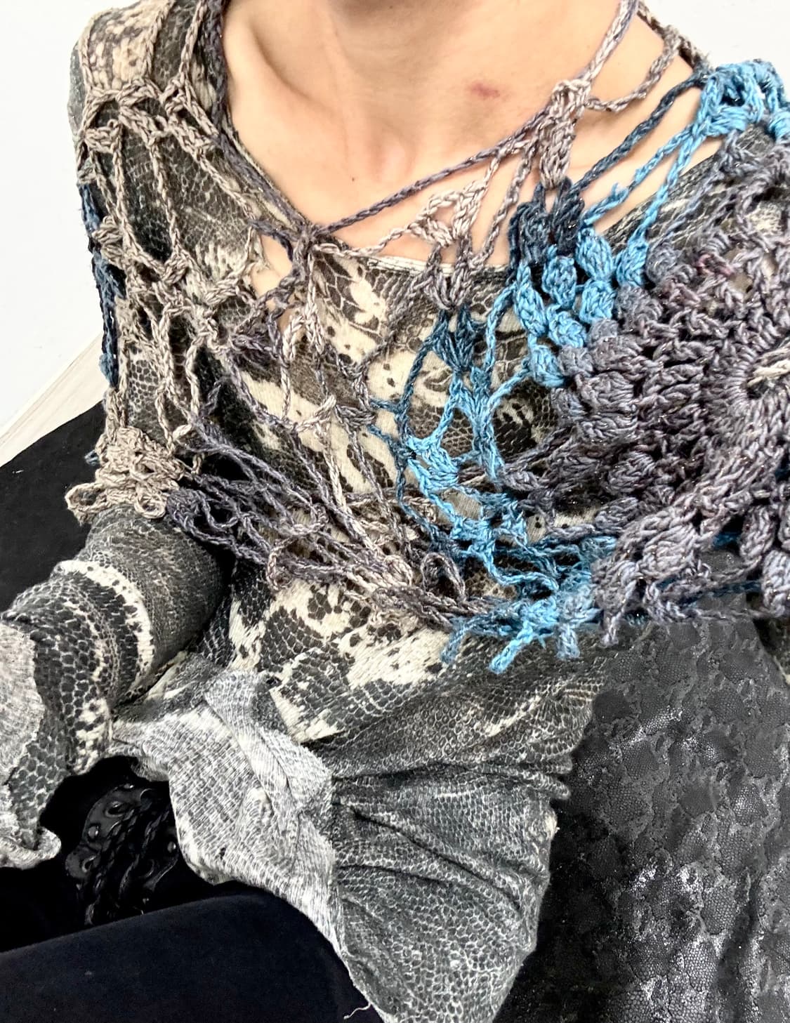 “Vintage” net Scarf 상품이미지4