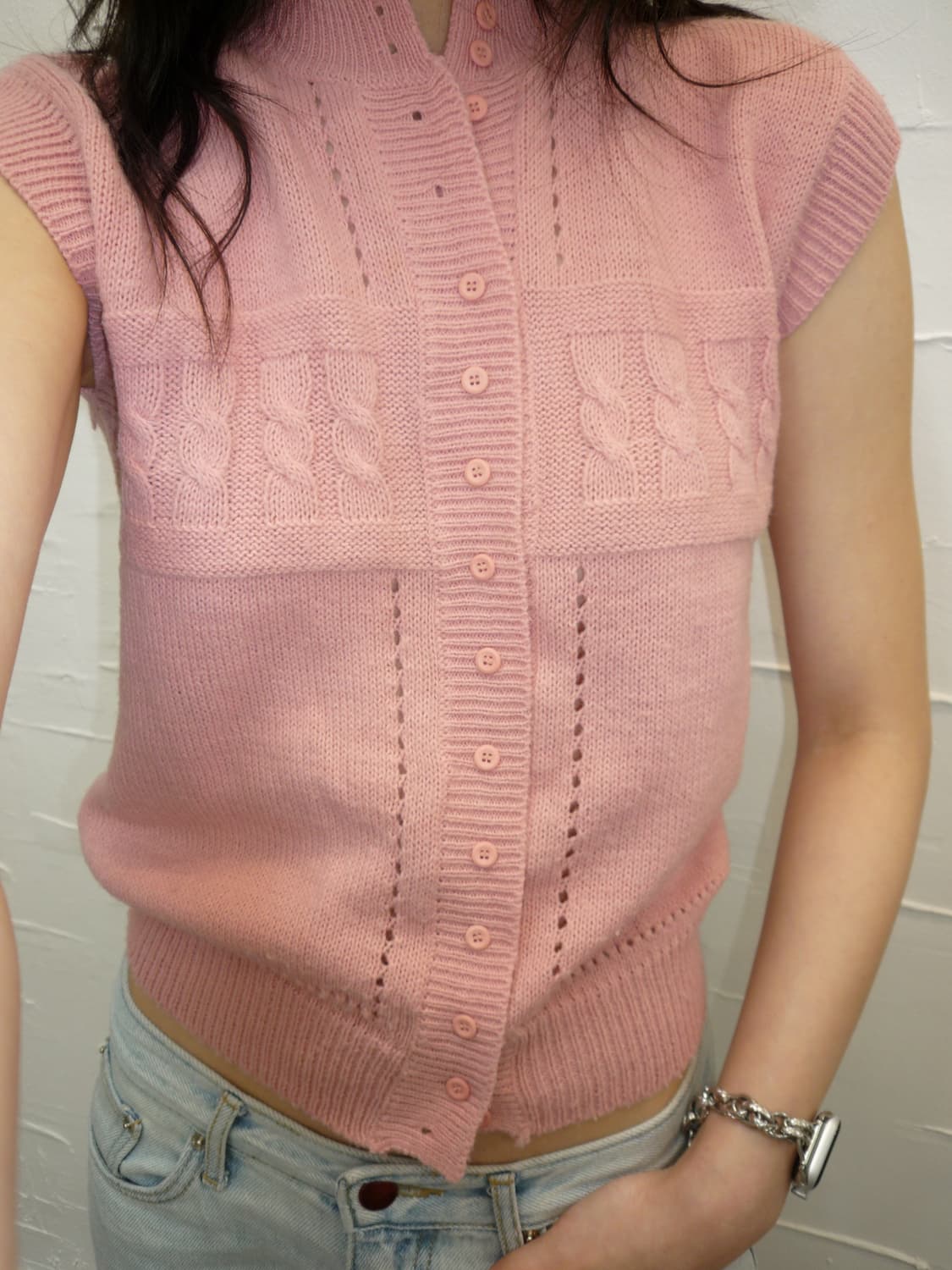 Pink choral knit 상품이미지6