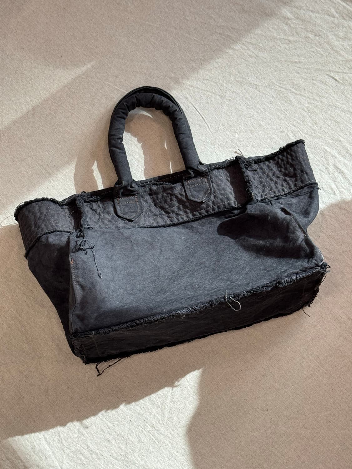 꼼데가르송 코튼 raw cut 토트백 상품이미지1