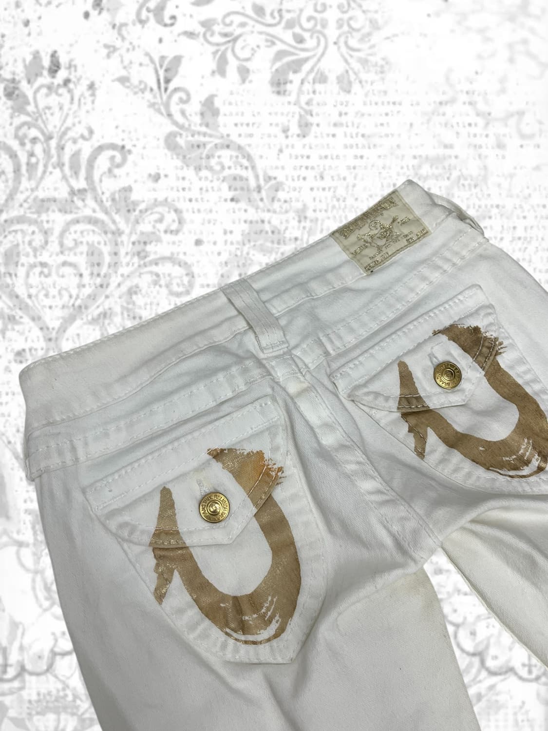 'True Religion' gold printing denim pant 상품이미지6