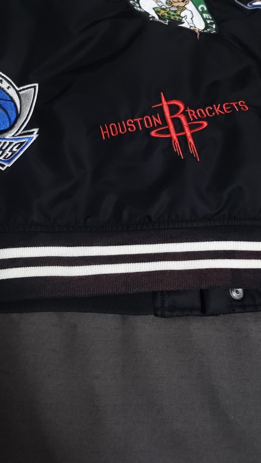 [XL] 슈프림 나이키 18SS NBA 팀 웜업 바시티 자켓 블랙 상품이미지9