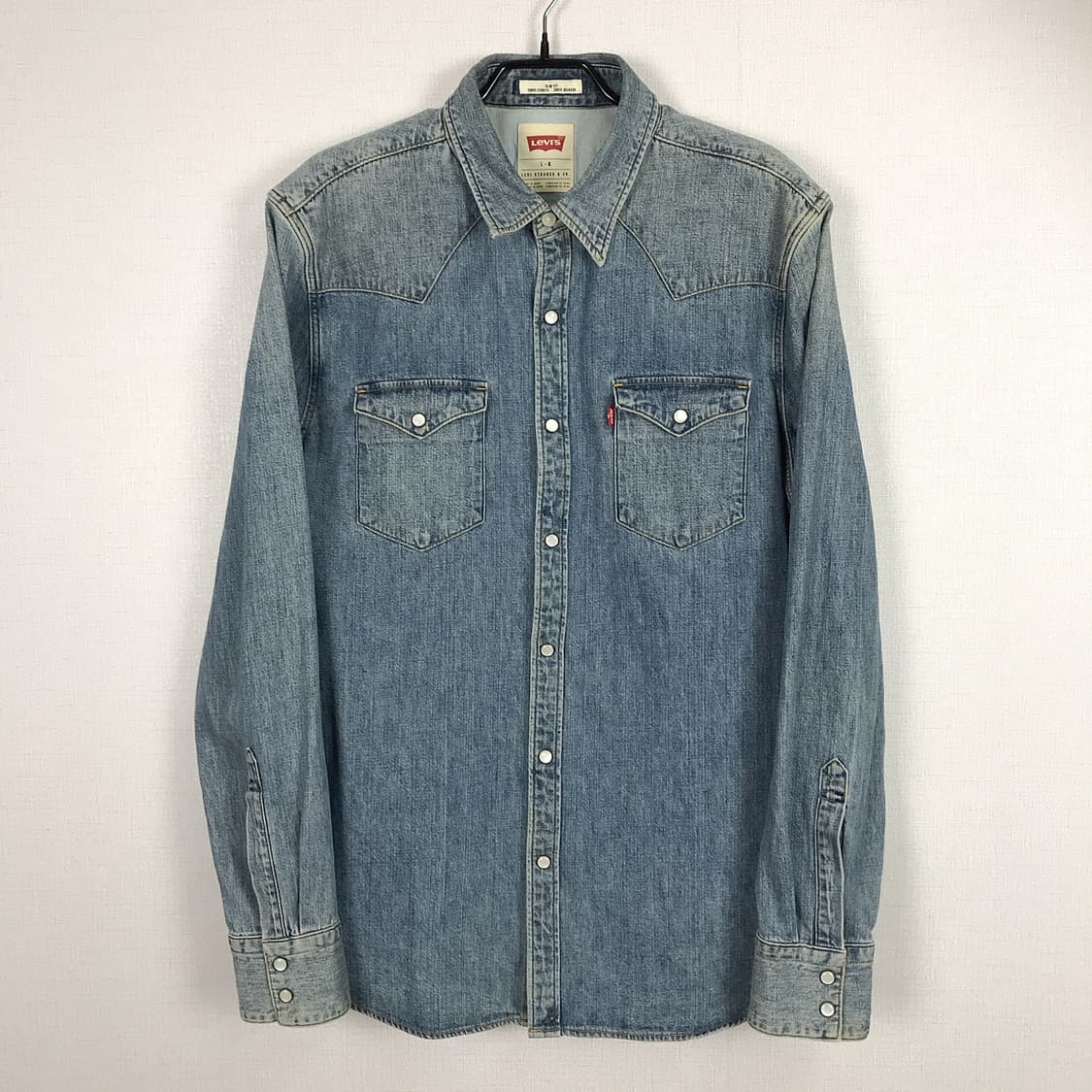 리바이스 데님 셔츠 남방 슬림핏 남성L (100) 상품이미지1