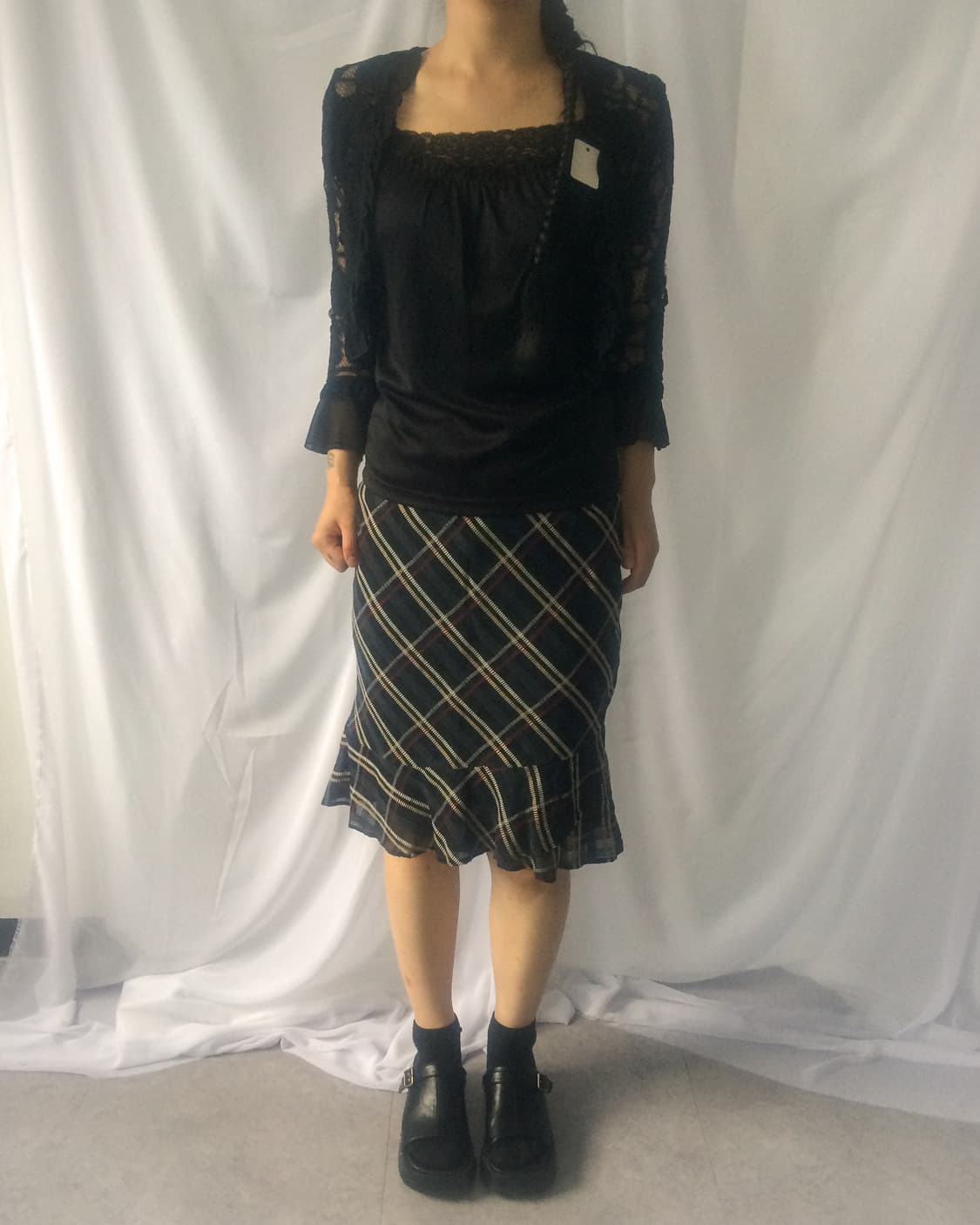 Flower pattern see through cardigan 상품이미지5