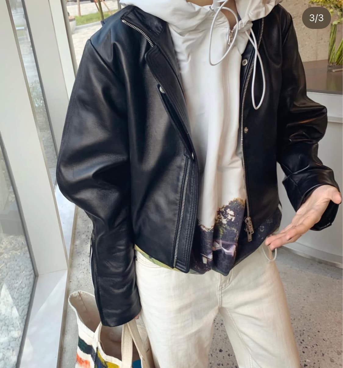 마뗑킴 양가죽 블랙 자켓 상품이미지5