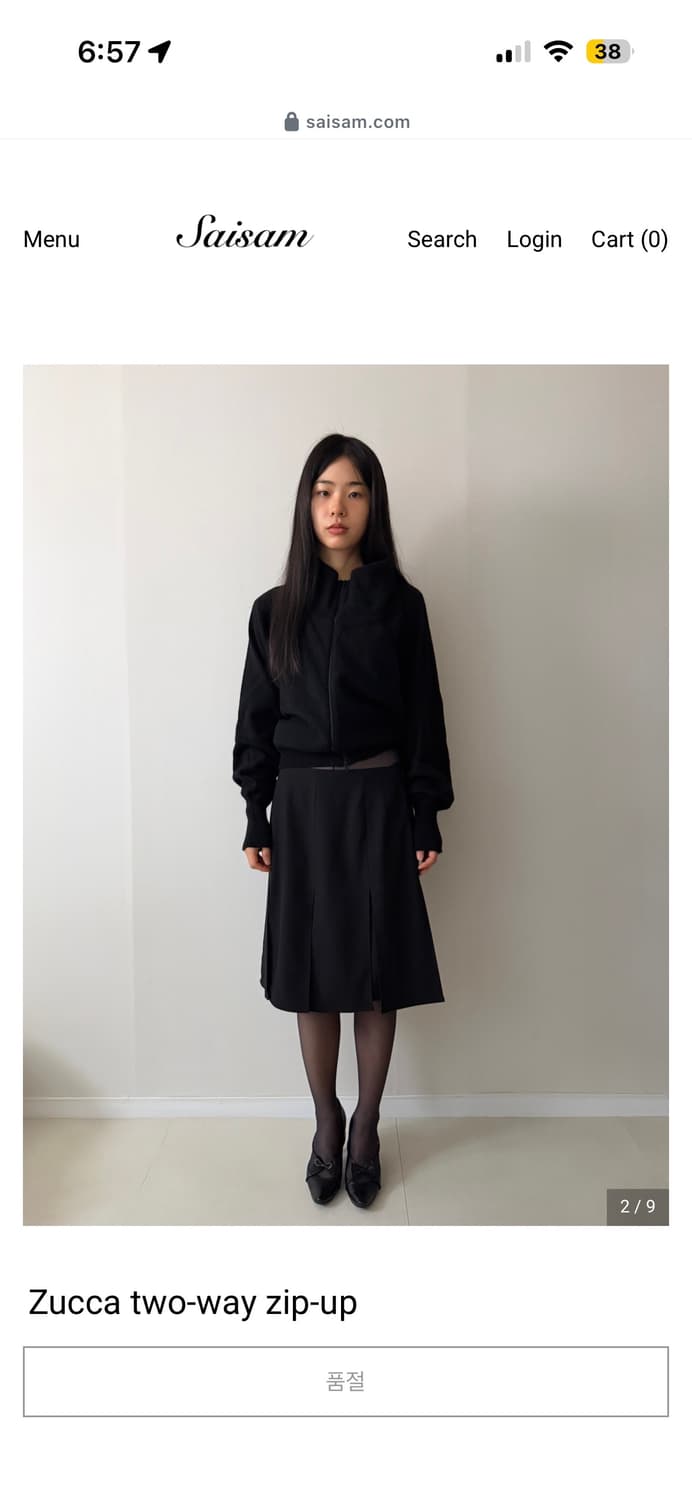 saisam 사이삼 빈티지 Zucca two-way zip-up 상품이미지3