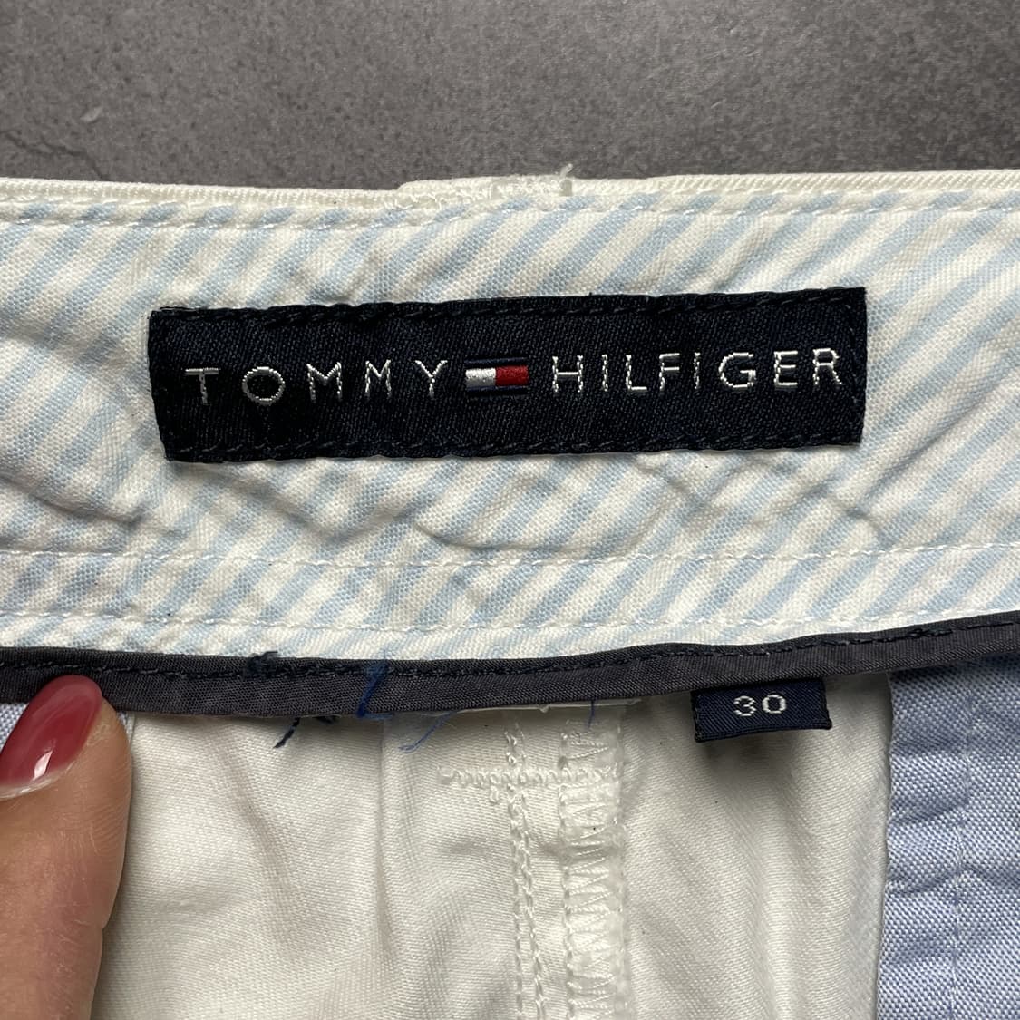 TOMMY HILFIGER 토미힐피거 아이보리 카고 하프팬츠 A01071 상품이미지10