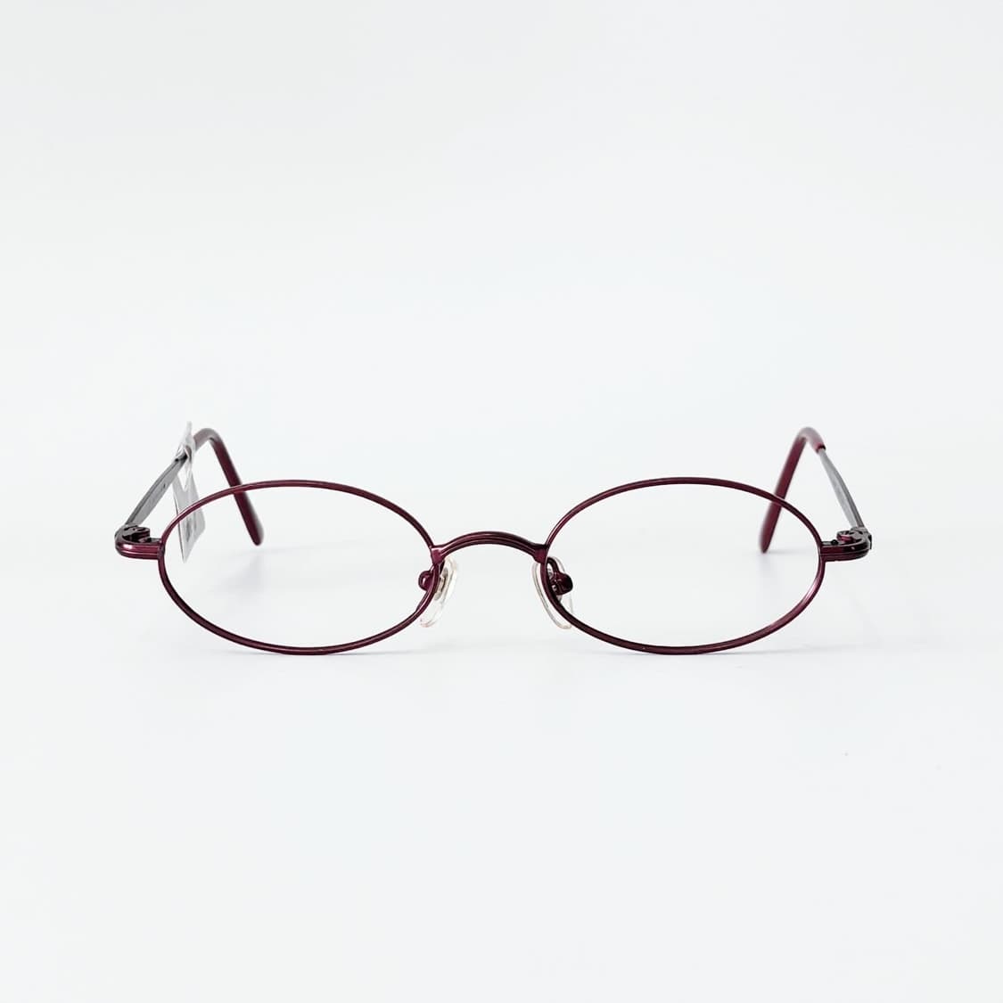 Close-up 핑크레드 오벌 메탈 데드스탁 빈티지안경 상품이미지1