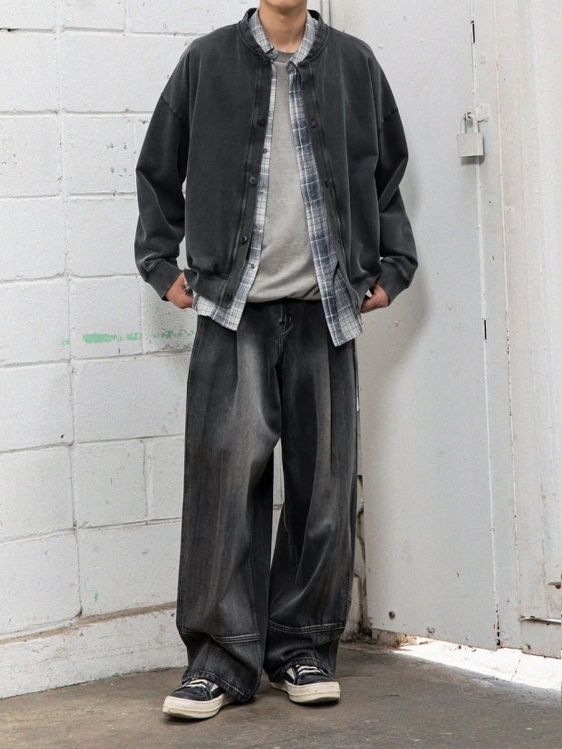 비긴202 워시드 라운드넥 가디건 상품이미지1