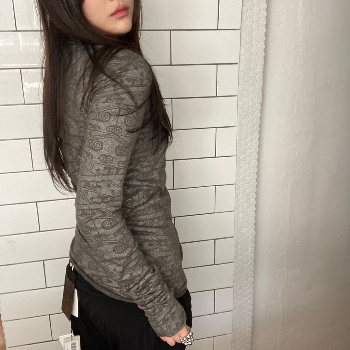 릭오웬스 터틀넥 드레이프 슬리브리스  상품이미지1