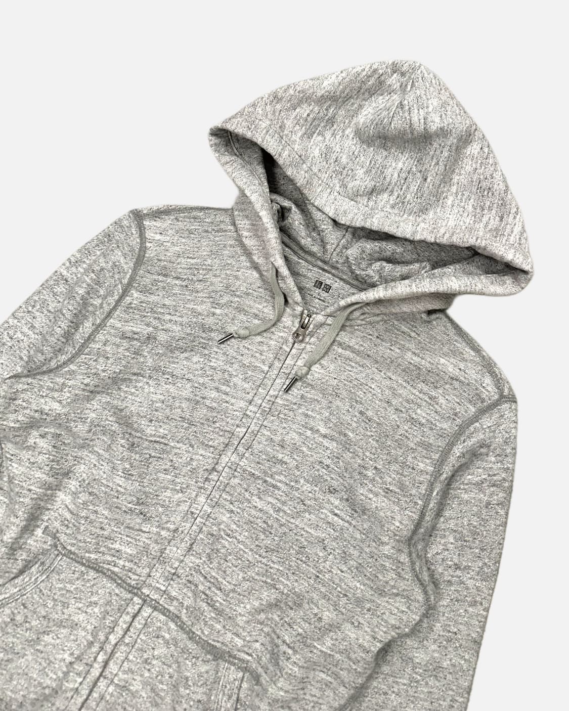 melange 2way hood zip-up 상품이미지3