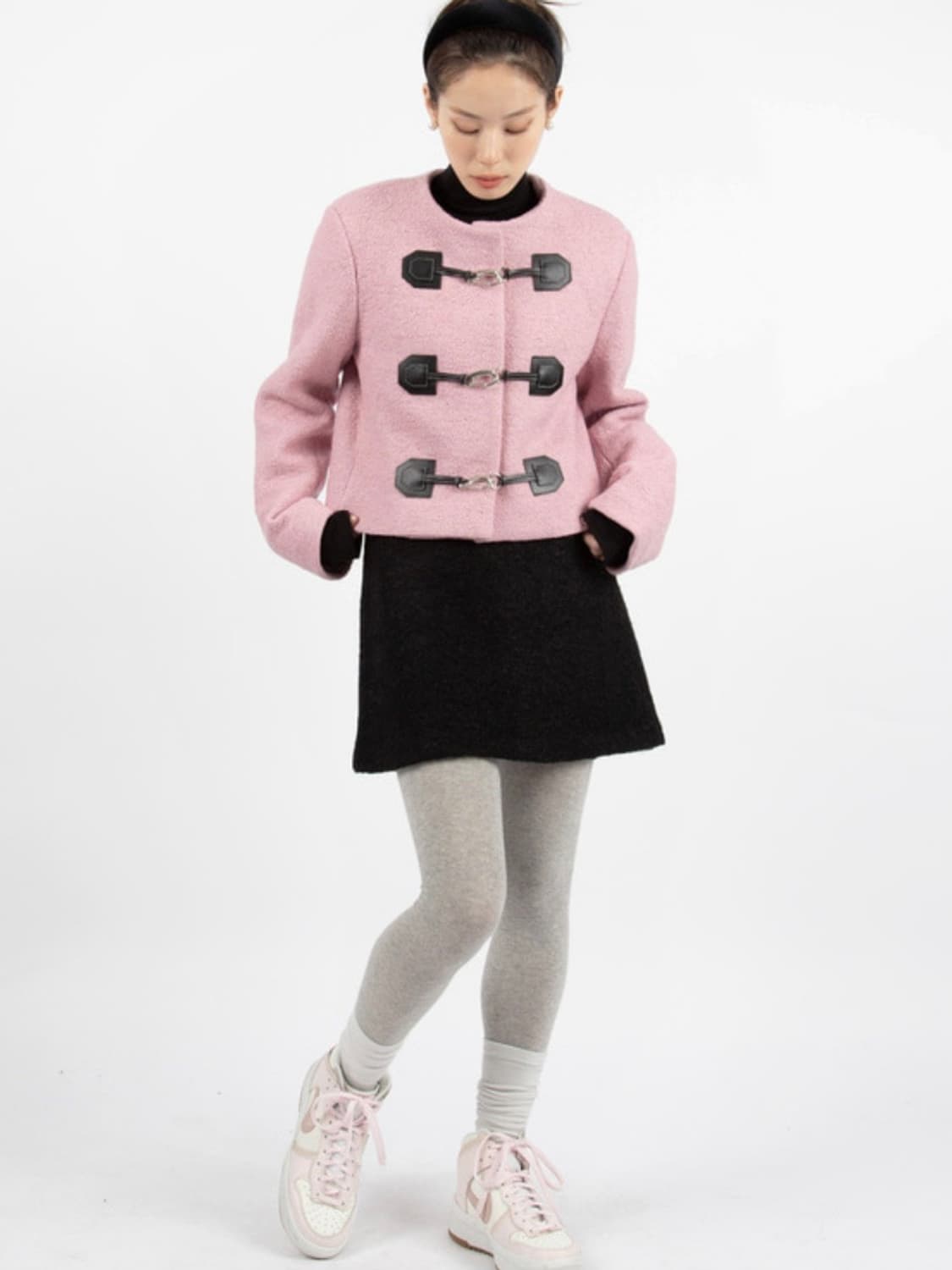 릿킴 핑크 자켓 EMILY TERRY BUCKLE JACKET 상품이미지1