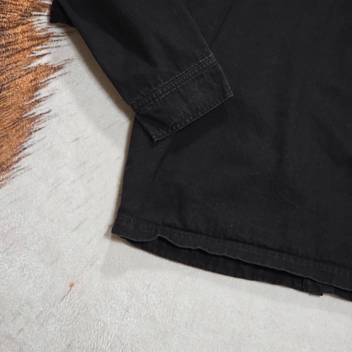 빈티지 블랙 투포켓 코튼 자켓 상품이미지6