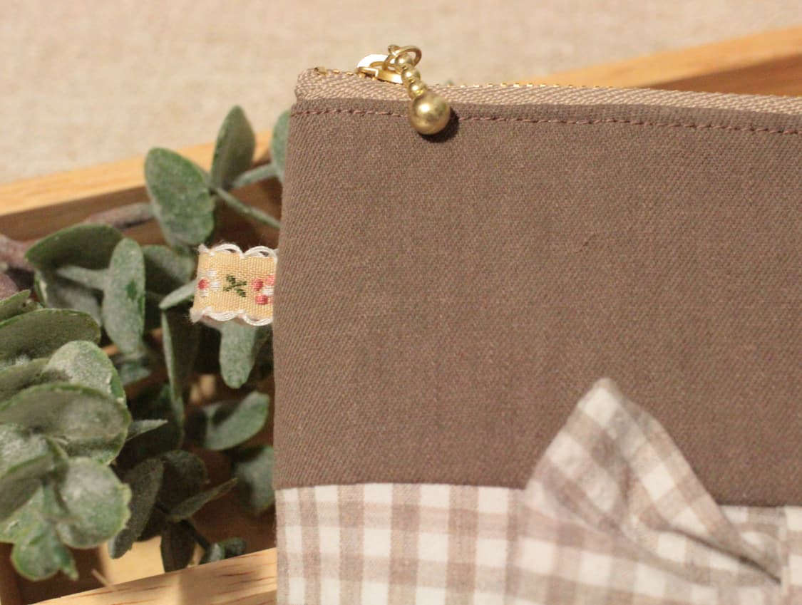 핸드메이드 리본 지퍼 파우치 상품이미지10
