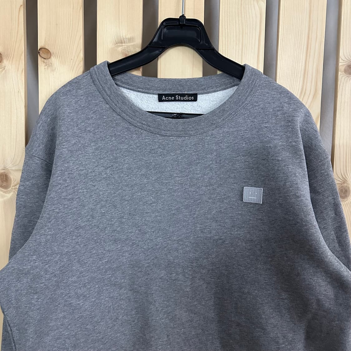 (M) 아크네스튜디오 페어뷰 페이스 그레이 맨투맨 상품이미지4