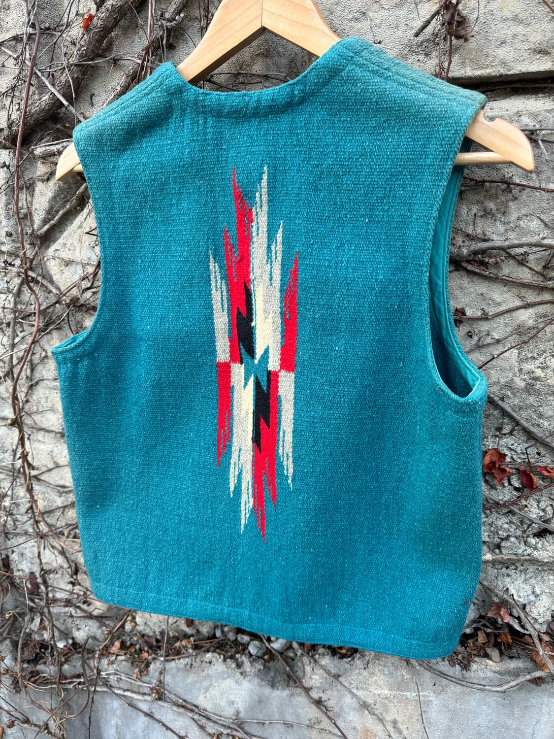 Tribe square 오르테가 치마요 베스트 나바호 페이딩 조끼 상품이미지4