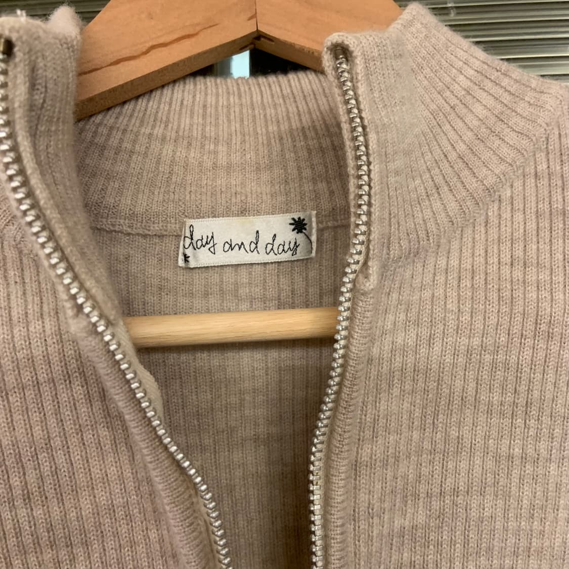 일본 빈티지 여성 니트집업 상품이미지4