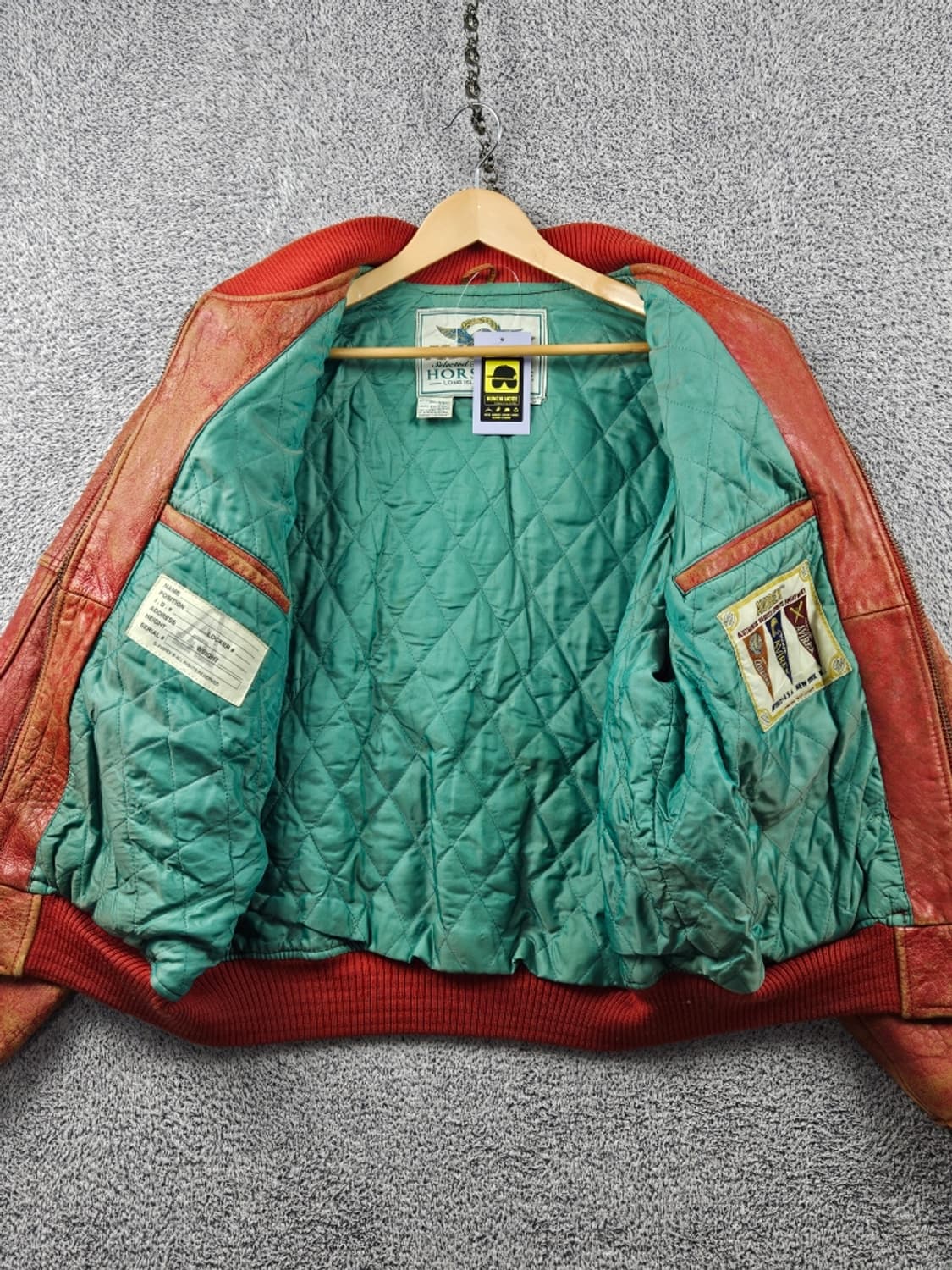 아비렉스 올프로 챔스 홀스하이드 가죽 봄버 자켓 ( M ) / 11110 상품이미지10