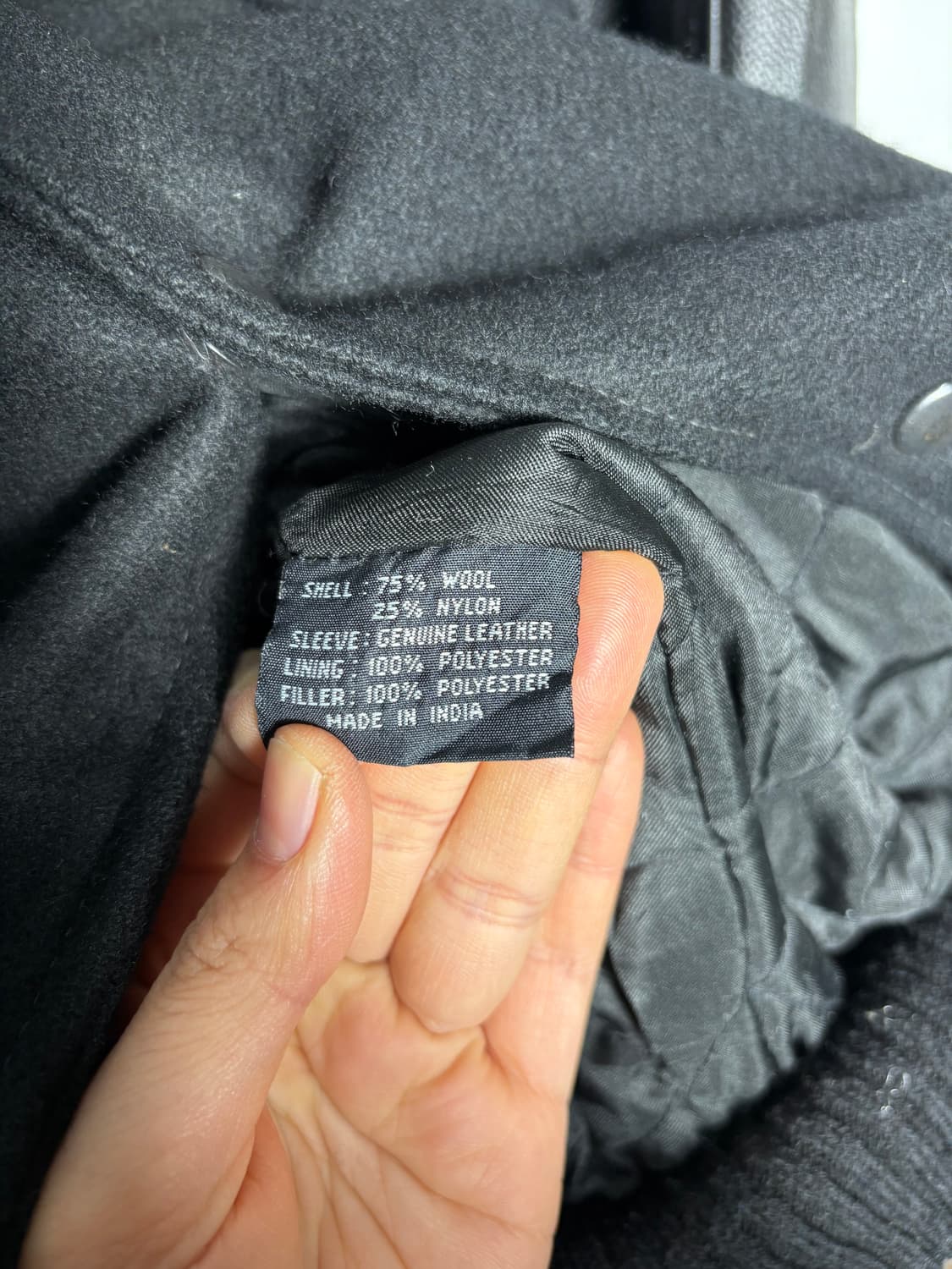 Burks bay 버크스 베이 울 가죽  바시티 자켓 상품이미지5