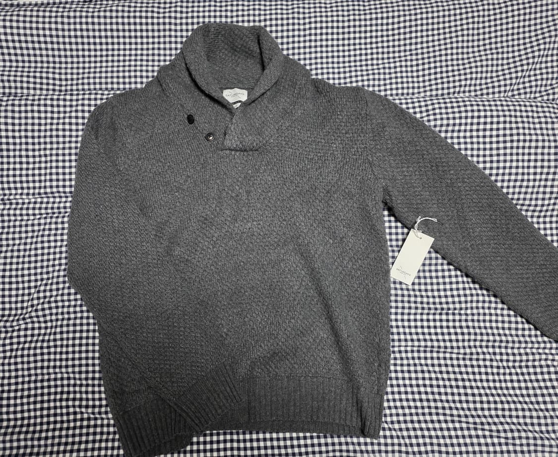 Saturdays 숄카라 니트 L 상품이미지1