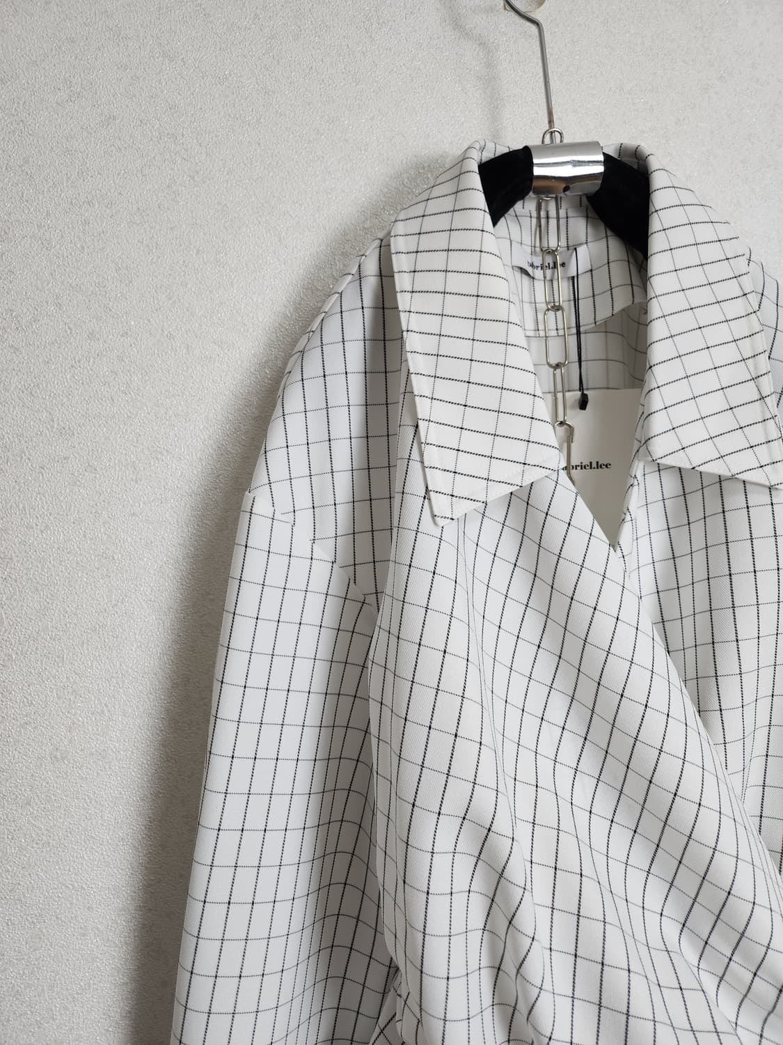 가브리엘리 체크 랩 블라우스55 66  상품이미지4