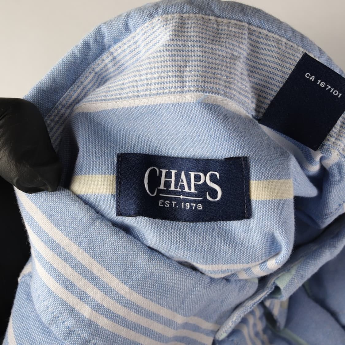 CHAPS 멀티 스트라이프 옥스포드 셔츠 M 상품이미지5
