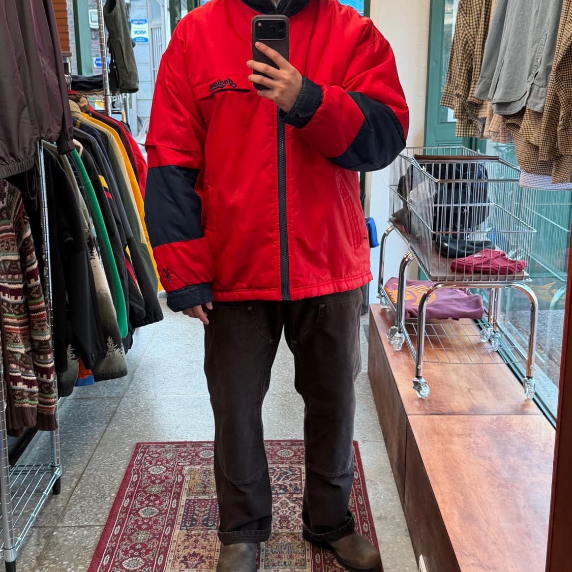 90s Pro Player 클리브랜드 인디언스 더그아웃 자켓 [110] 상품이미지9