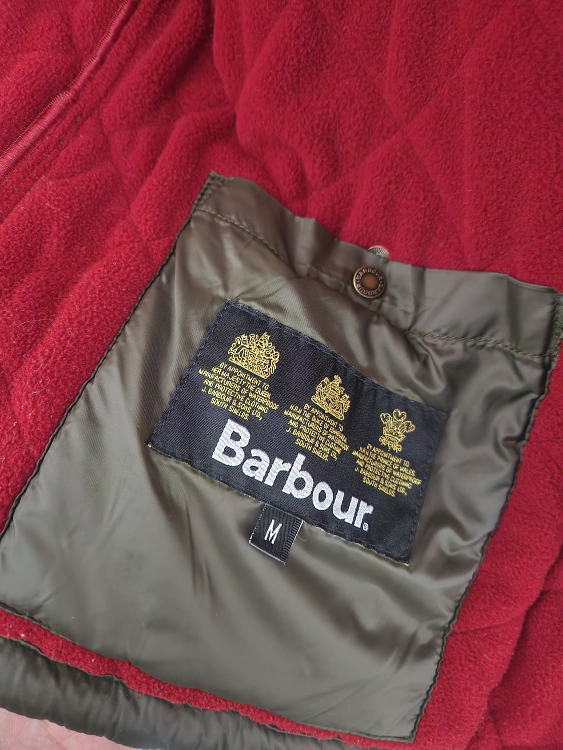 바버 퀄팅 조끼 사이즈M 상품이미지3