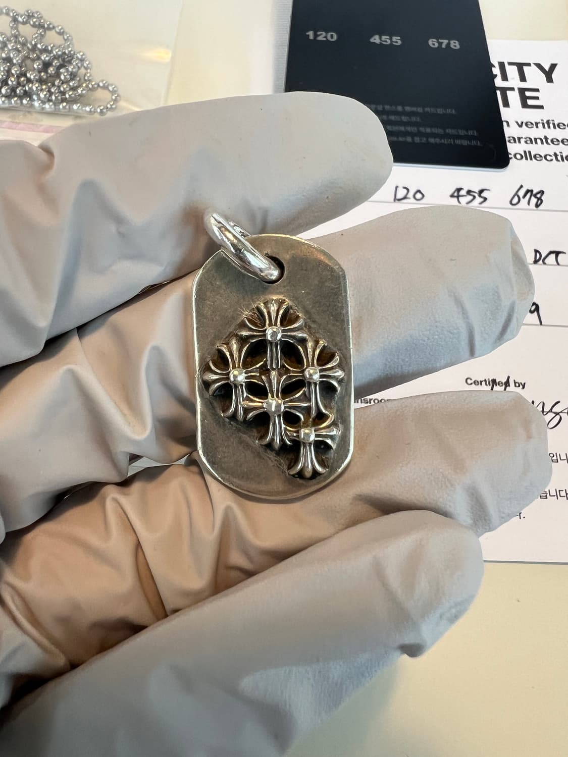 크롬하츠 레이즈드 세메터리 도그택 상품이미지2