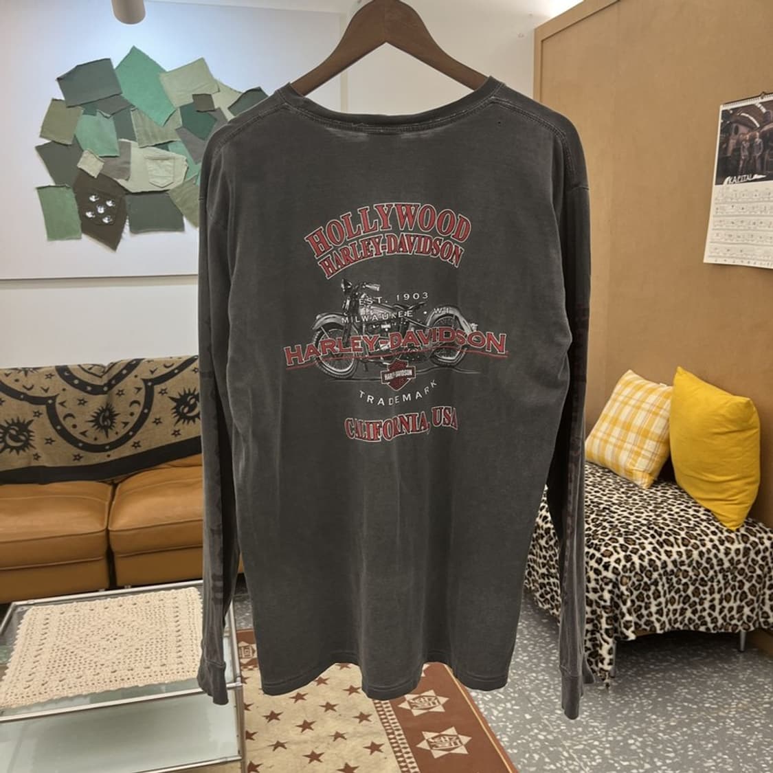 할리 데이비슨 모터사이클 스트릿 펑크 롱슬리브 M C09952 상품이미지4