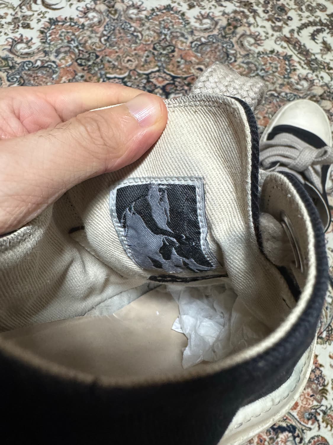 Rick Owens Jumbo lace Ramones 42.5 상품이미지6