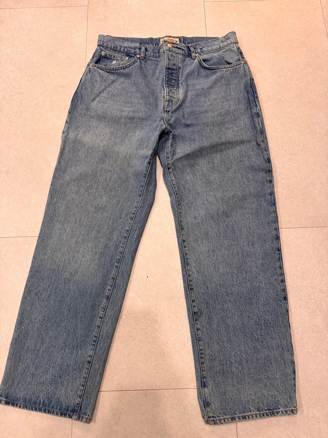 스투시 클래식진 연청 36사이즈 팝니다 상품이미지1