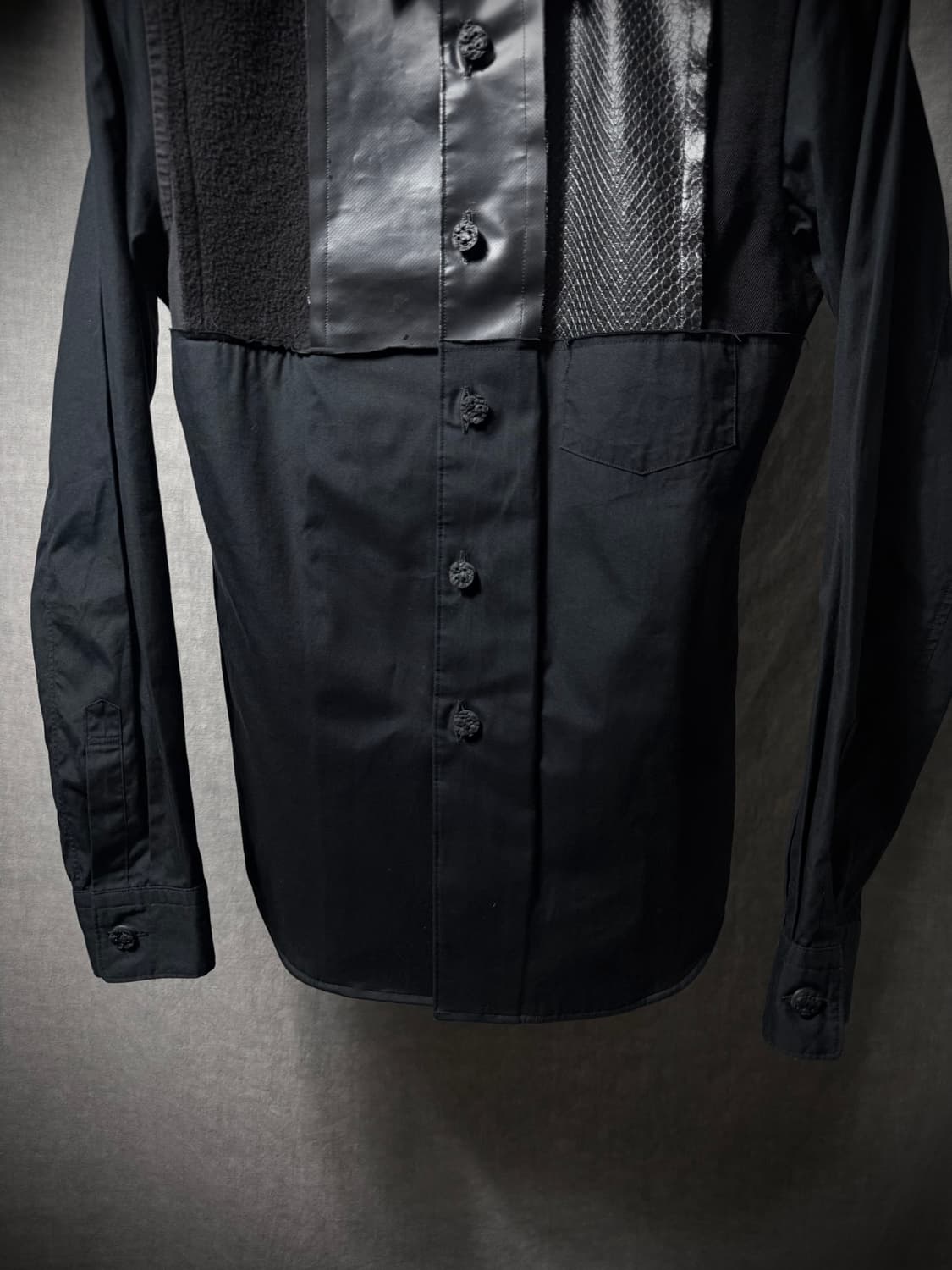 꼼데가르송 옴므 플러스 믹스 패널 셔츠 상품이미지4