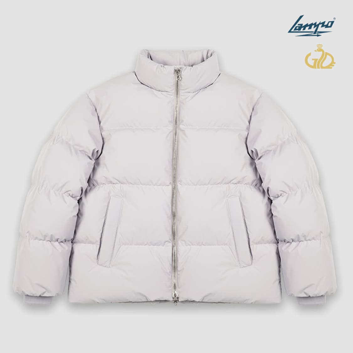 자바나스 / 209 에센셜 람포지퍼 덕다운 패딩 / 그레이 / XL 상품이미지1