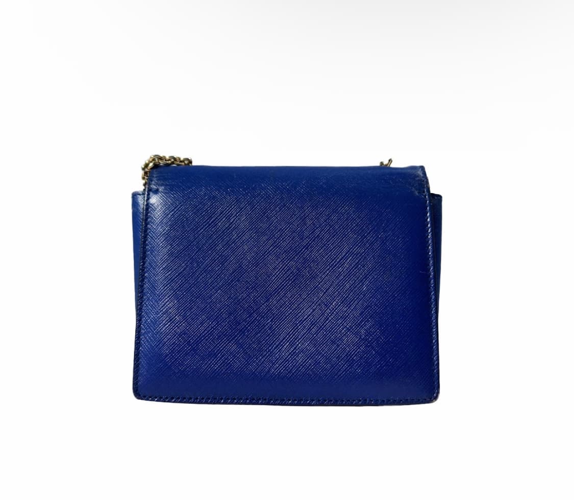 페레가모 여성 지니 바라 보우 체인 숄더 크로스백 블루 21 E133 상품이미지3