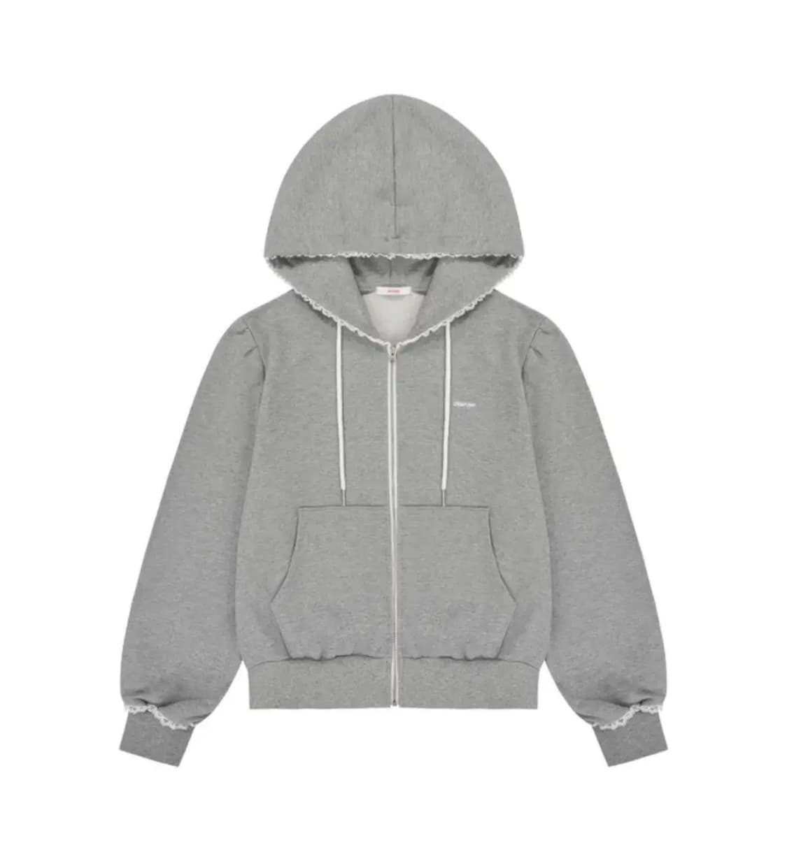 오모모 omomo 릴리 후드집업 그레이 상품이미지1