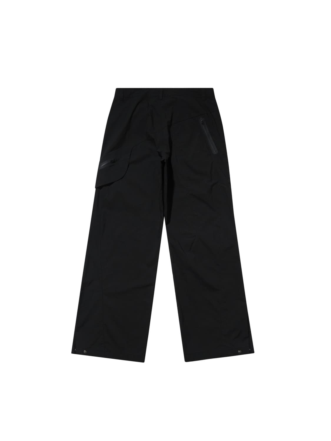 산산기어 윙 지퍼 트라우저 팬츠 블랙 1사이즈 상품이미지2