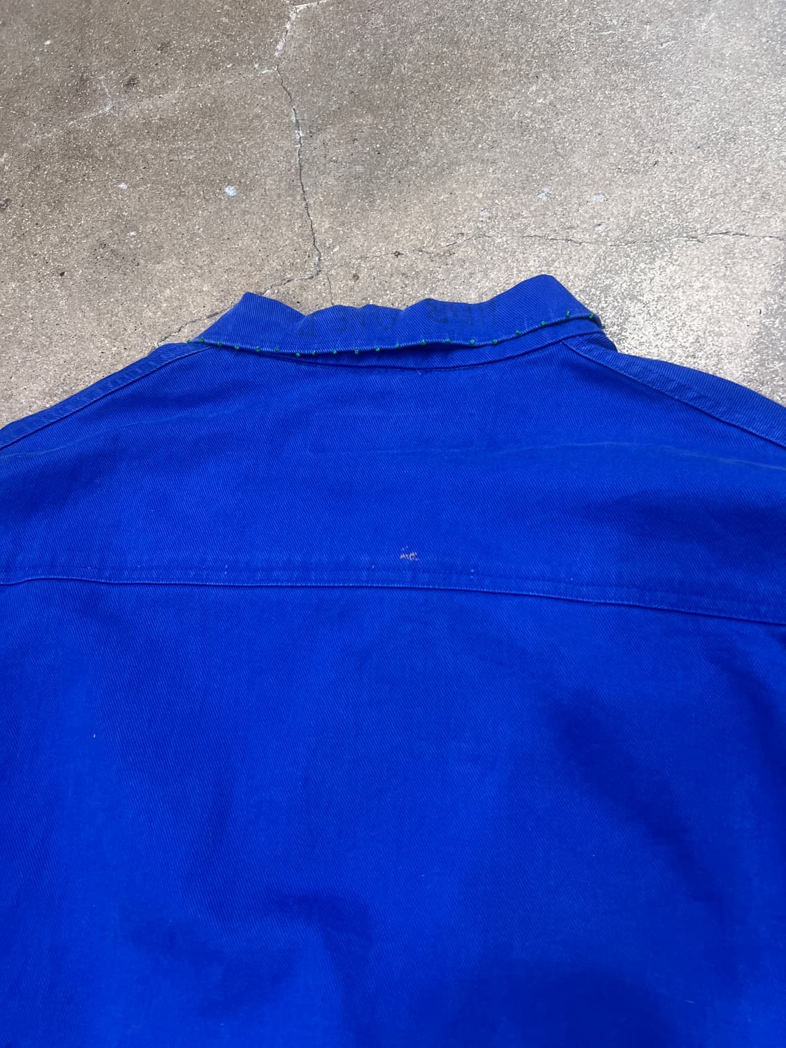 빈티지 프렌치 블루 워크자켓 핸드메이드 자수 상품이미지8