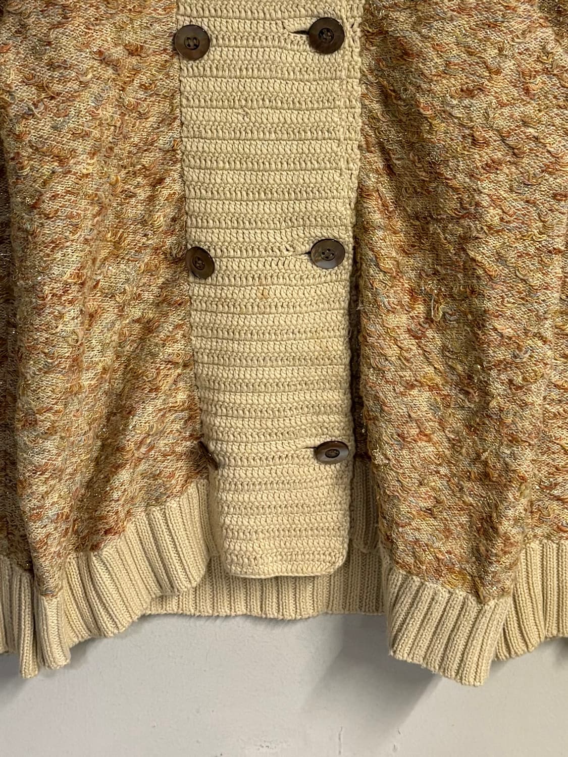 SACAI knit mix double button cardigan  상품이미지4