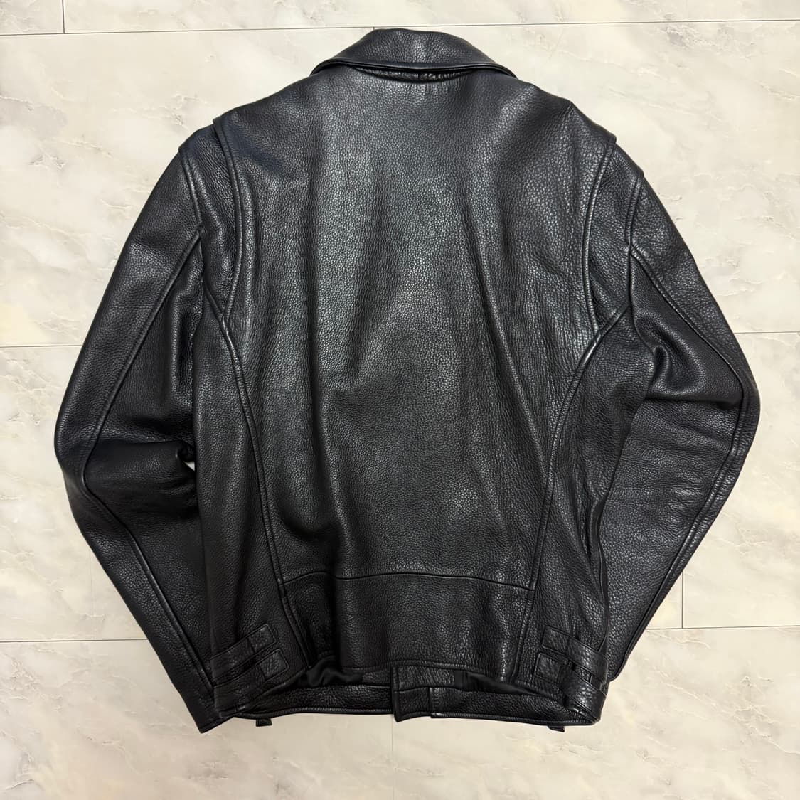 비바스튜디오 싱글 가죽자켓 블랙 상품이미지2