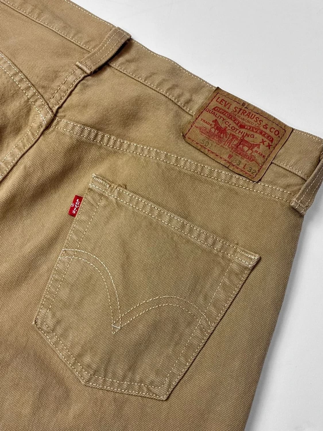 리바이스 501 샌드진 베이지 데님 팬츠 PN5361 상품이미지7