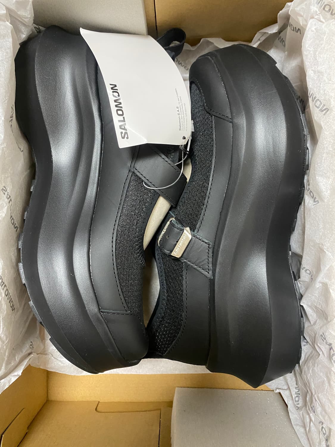 꼼데가르송 살로몬 메리제인 플랫폼 블랙 240 상품이미지2