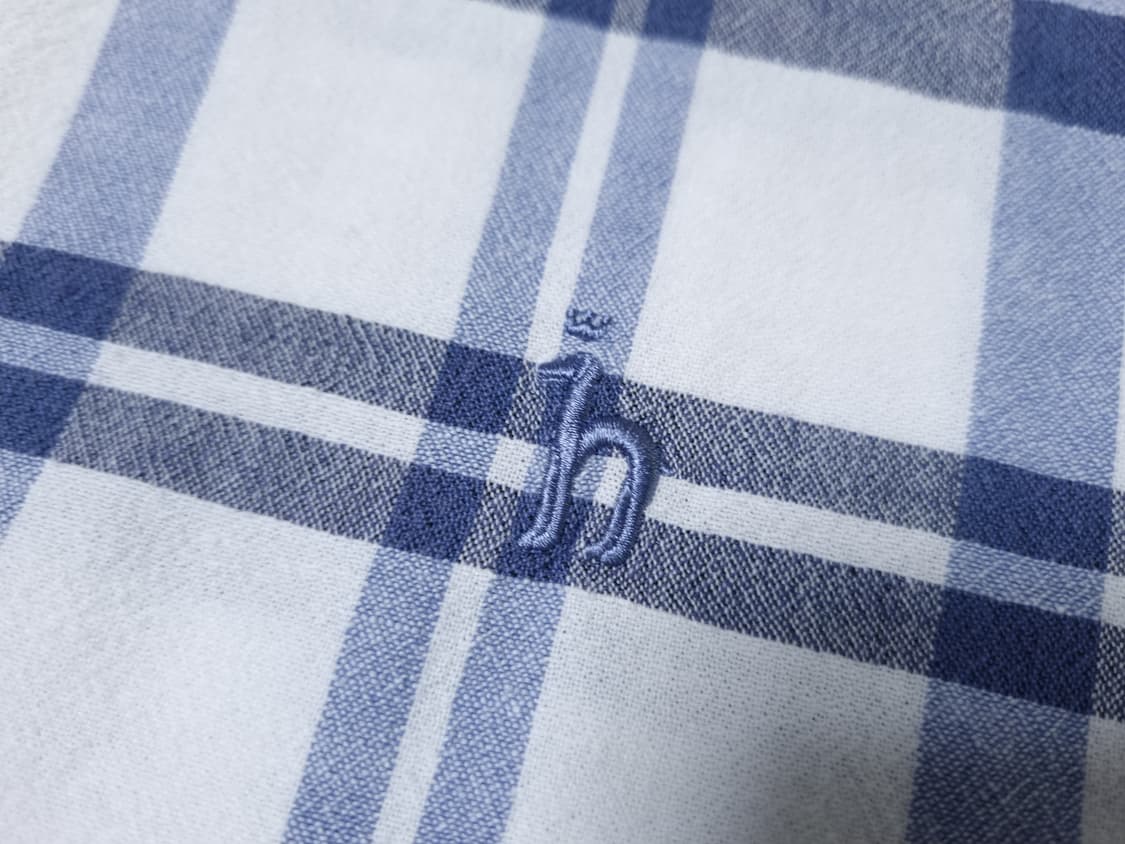 [무료배송][110]헤지스 남성용 체크 린넨 반팔 셔츠 남방 상품이미지4