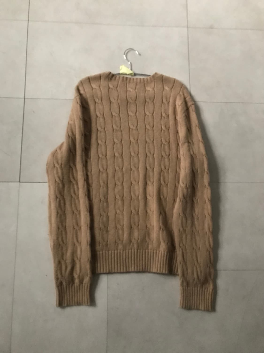폴로 베이지브라운 케이블 니트 상품이미지10