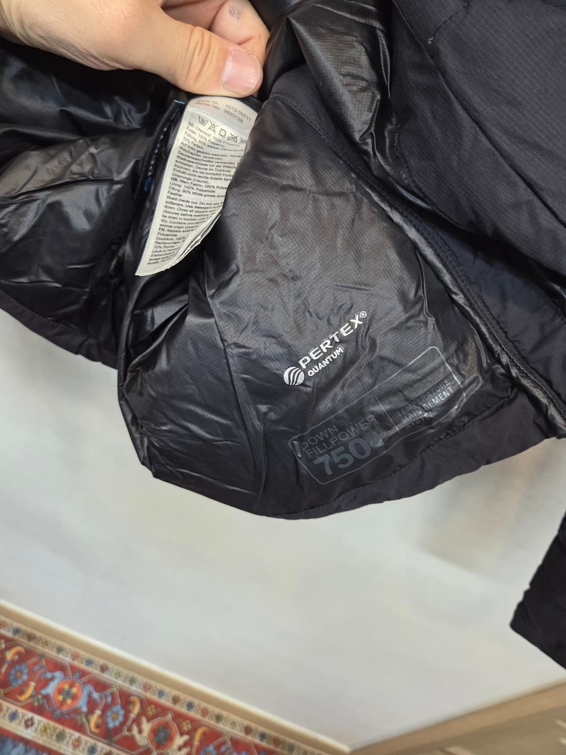 마무트 투웨이 퍼텍스 750 다운필 구스다운 패딩 s 상품이미지6