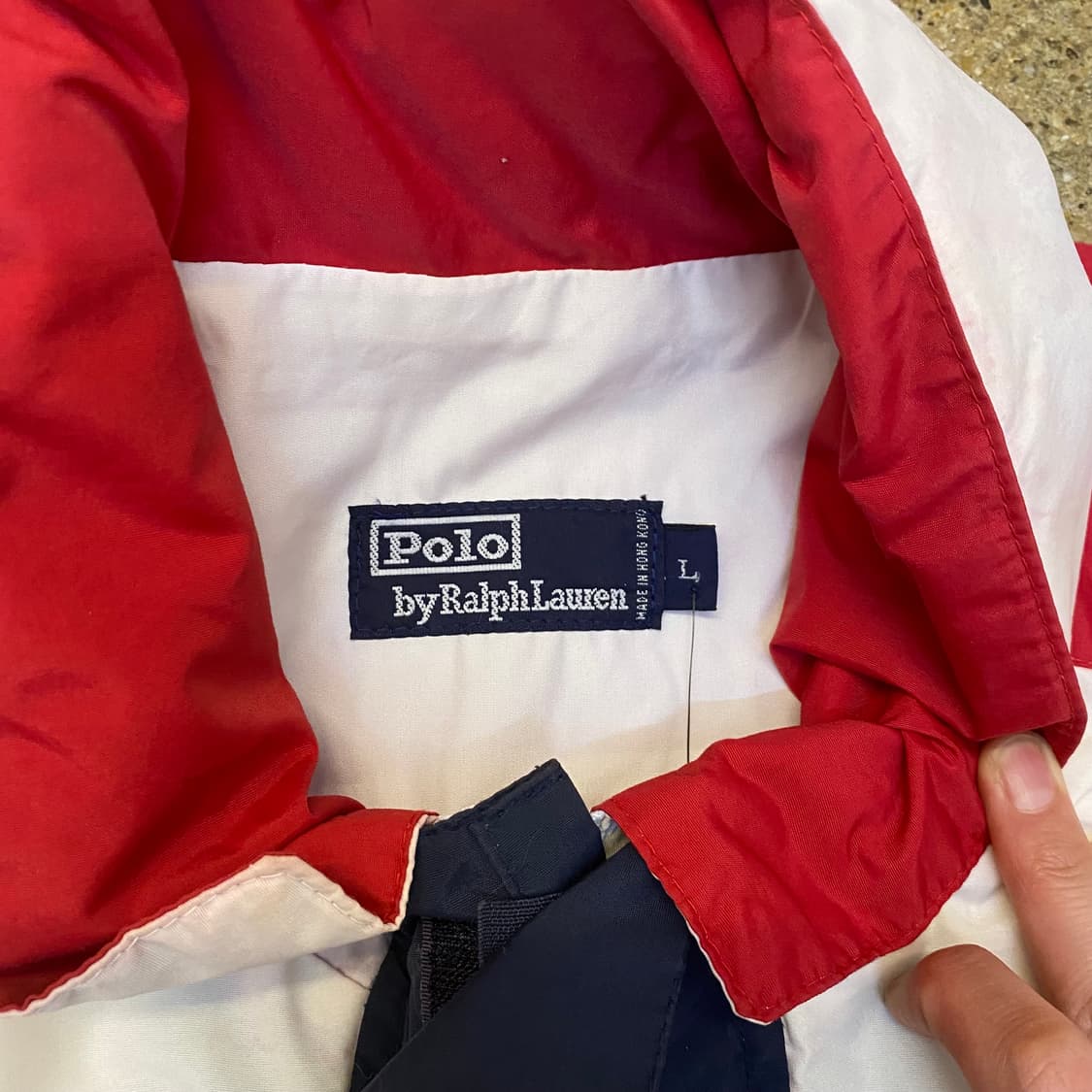 USA 빈티지 폴로 바람막이 져지 상품이미지4