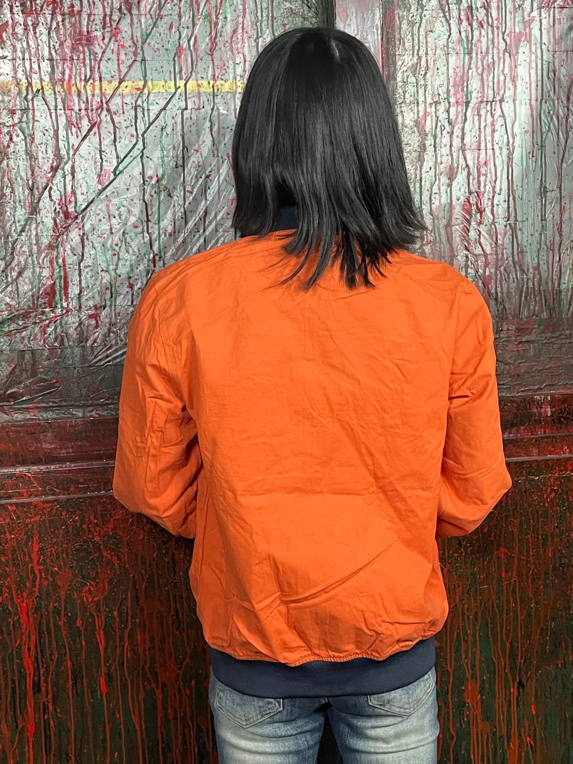 일본 빈티지 KILL CITY 리버시블 스카잔 마원 ma-1 자켓 M 상품이미지6